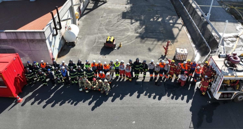 Repsol realiza un simulacro general de seguridad en su complejo industrial