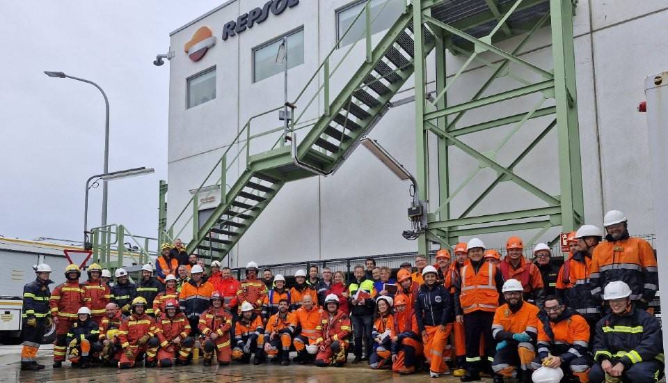 Repsol realiza un simulacro de seguridad en su terminal marítimo del Puerto Exterior