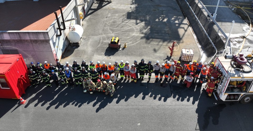 Repsol realiza un simulacro general de seguridad en su complejo industrial